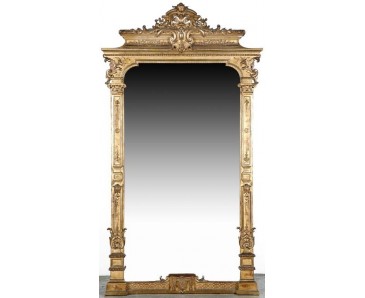 Antique French Mirror 19th century - Large