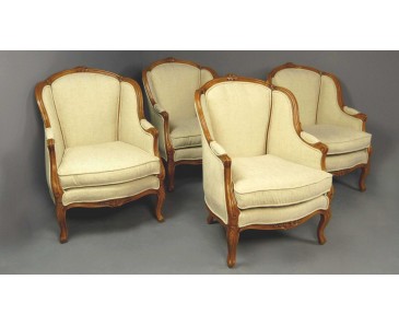 French set of 4 Armchairs  