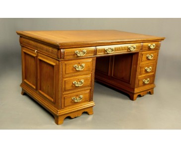 Antique Partners' desk - Stamped Gillow - SOLD