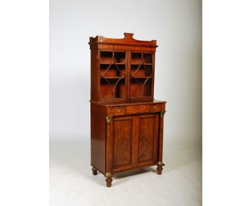 Antique Bookcase Display Cabinet 