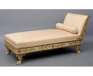 Antique Gustavian Chaise Longue / Daybed