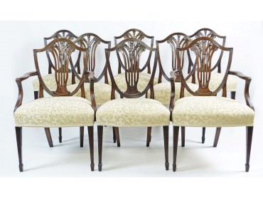 Antique Dining Chairs - Set of 8 