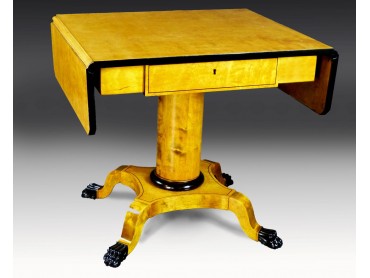 Biedermeier Sofa Dropleaf Table