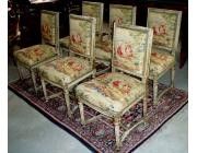 Antique Dining Chair Set of 6 - Napoleon III
