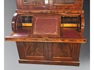 Antique Bureau Bookcase with Cylinder Top - SOLD