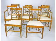 Regency set of 8 Dining Chairs - 4 Chairs & 4 Armchairs - SOLD
