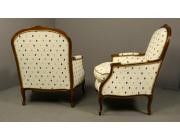 Pair of Armchairs -Footstools - SOLD