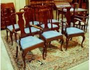 Queen Anne set of 8 Dining Chairs