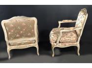 Pair of French Polychromed Armchairs - Louis XV style - SOLD