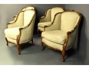 French set of 4 Armchairs  