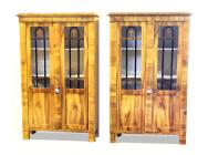 Pair of Biedermeier Bookcases / Display Cabinets - 1830 - SOLD