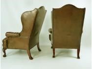 Chippendale Chesterfield Wing Chairs 