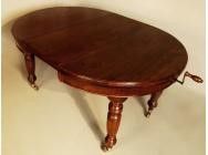 Antique Dining Table - Round with Extension - SOLD