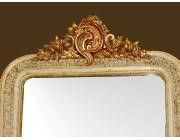 Antique French Mirror Painted and Gilt
