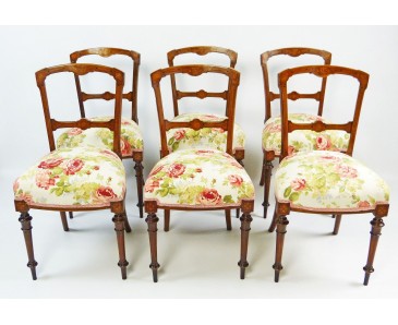 Set of 6 Antique Dining Chairs - SOLD