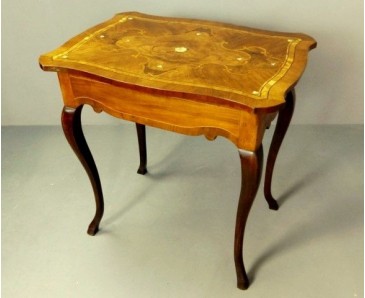 German Side Table Ivory Marquetry - SOLD