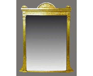 Large Antique 19th Century Mirror 