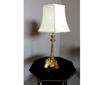 Antique Gilt Brass Lamp - Dated 1883 - SOLD