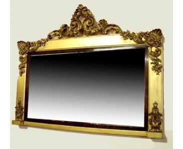 Antique English Mantel top Mirror - 1837 - SOLD