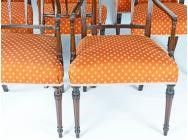 Antique Period Sheraton Dining Chairs - Set of 8 - SOLD