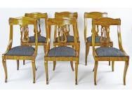 Biedermeier Dining Chairs - Northern Italy -6