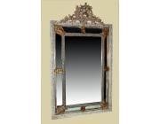 Antique French Mirror Bevelled with 8 Mirrors 