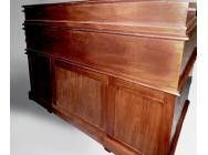 Large French Bureau Desk with Double Action Piano Top 