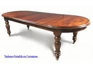 Mahogany Dining Table with 2 Extensions - SOLD