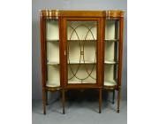 Edwardian Display Cabinet - Curved Glass - SOLD