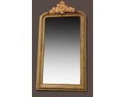 Antique French Mirror Painted and Gilt
