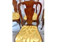 Queen Anne Mahogany Set of 8 Dining Chairs - SOLD