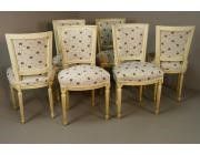 Louis XVI style Dining Chairs Decapé - Set of 6 