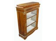 Victorian Display Case Burr Walnut with Brasses - SOLD